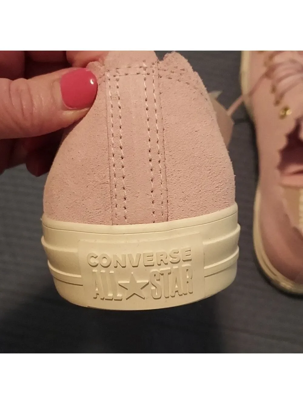 Converse CTAS Ox Pink Foam Gold Egret Shoes NWOB
